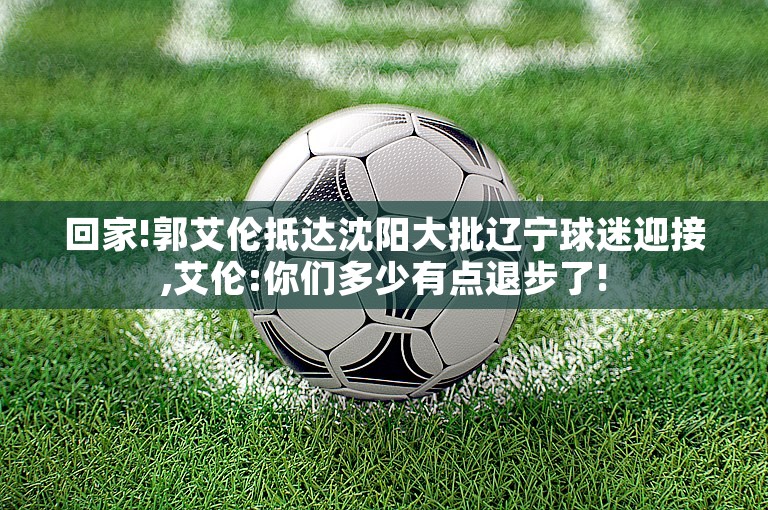 回家!郭艾伦抵达沈阳大批辽宁球迷迎接,艾伦:你们多少有点退步了!