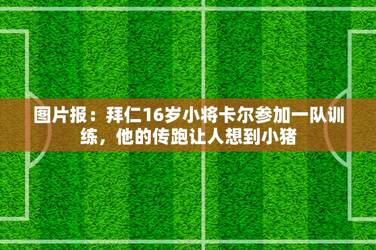 图片报：拜仁16岁小将卡尔参加一队训练，他的传跑让人想到小猪