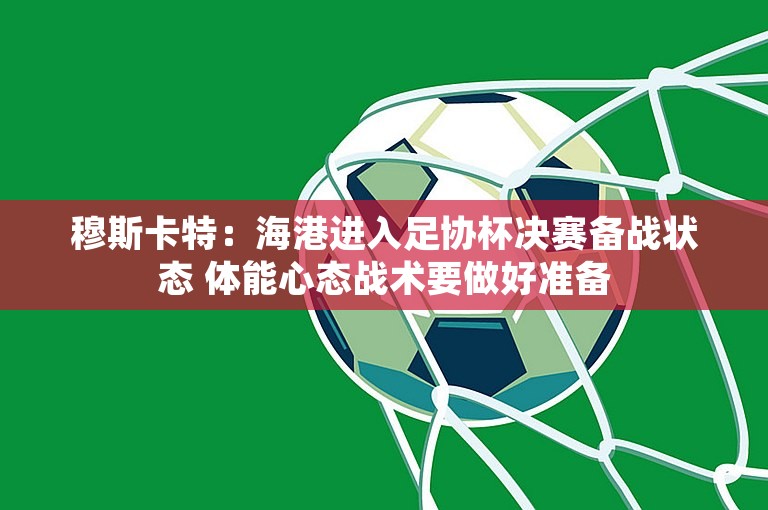 穆斯卡特：海港进入足协杯决赛备战状态 体能心态战术要做好准备