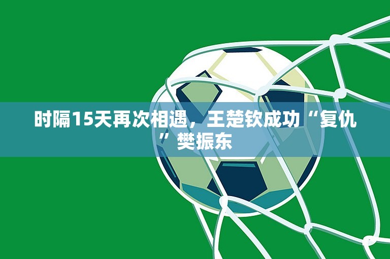 时隔15天再次相遇，王楚钦成功“复仇”樊振东